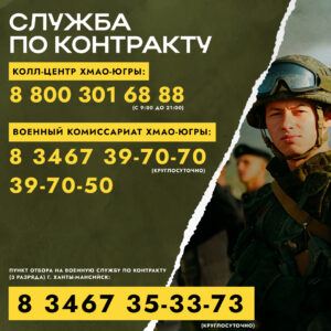 Горячие линии по отбору граждан на военную службу по контракту